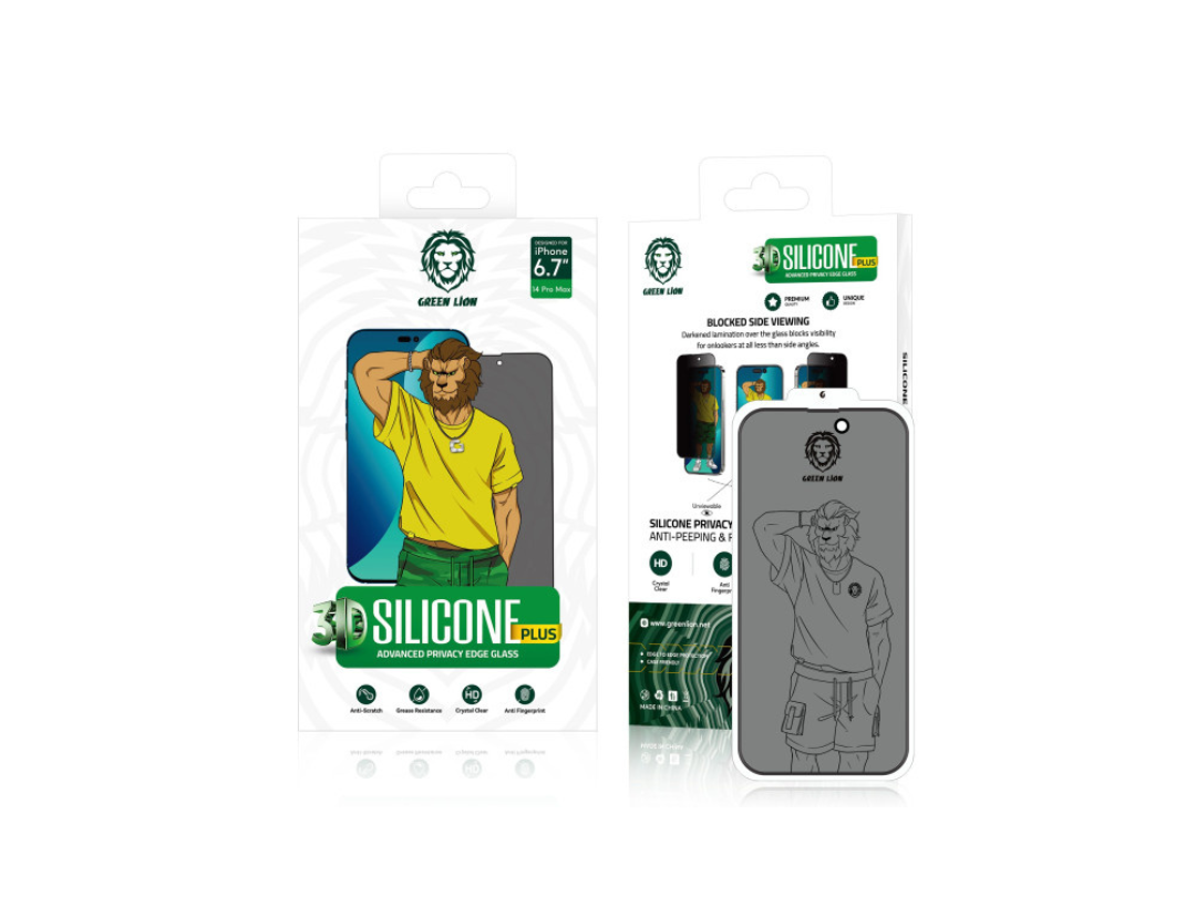 Green Lion iPhone 14 Plus/13 Pro Max 6.7-Inch 3D Silicone Glass Protector Green Lion iPhone 14 Plus/13 Pro Max 6.7-Inch 3D Silicone Glass Protector